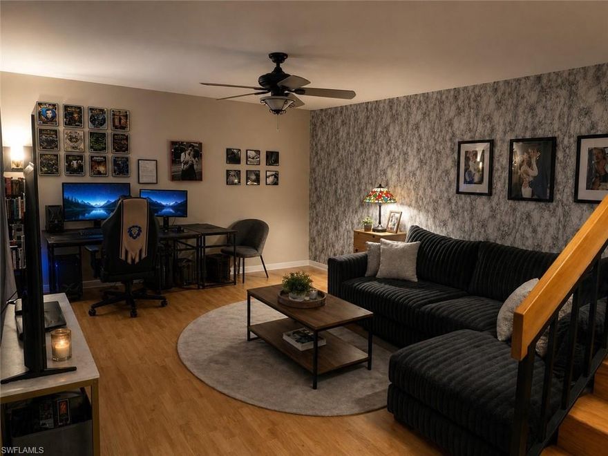 LOCATION LOCATION LOCATION! Move-in ready, spacious 2-bedroom, 2.5-bath corner unit Townhouse. This townhouse is located in the Bayberry community off Rattlesnake Hammock Rd and features a total of 1,590 Sq ft, with 1,393 Sq ft under air, maximizing indoor-outdoor living. This sought-after, charming community offers relaxation and comfort with a true Florida feel. Bayberry community features lakes, tropical landscaping and a community pool to truly enjoy the Florida Lifestyle. Bayberry sits within the larger Riviera Golf Club community with walkable sidewalks and access to nearby Rich King Memorial Greenway. This townhouse has 2 en-suites, a large screened courtyard/lanai, upper-level balconies accessible through sliding glass doors from each bedroom, and an open-concept layout. Recent upgrades include a new roof in 2023. Barberry is just minutes away from Naples Botanical Garden, the up-and-coming Bayshore Arts District, downtown Naples, home of world-class dining, boutique shopping, pristine Gulf beaches, championship golf courses, National pickleball tournaments and top-notch healthcare. Whether you are looking for a full-time residence or a winter getaway, this townhouse is for you!