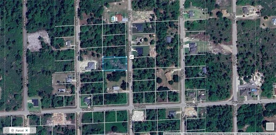 Excellent building lot on 1/2 acre in popular Lehigh Acres neighborhood. High and dry, no flood zone.
