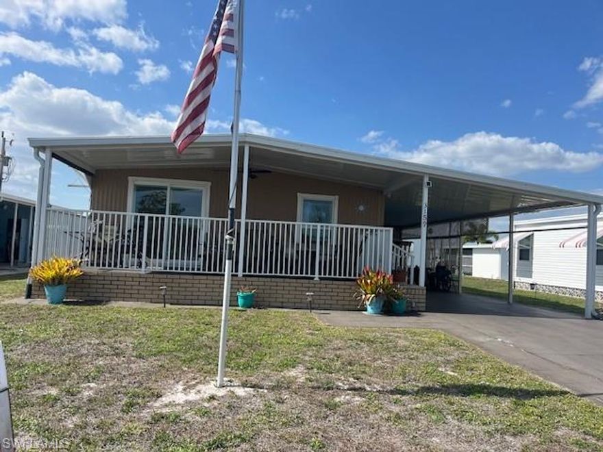 Come make this home yours.  Great double wide in much desired Tamiami Village.  Come and enjoy this 55 & older, pet friendly community.  This unit has a PARK CERTIFICATE, $27,000 value. Huge spacious rooms, WALK IN CLOSET, great CLEAN baths.    Lowest maintenance fee around.  $214 per month.  Take advantage of this FULLY FURNISHED unit.  Enjoy this LOW priced home, perfect for snowbirds or full time living.  Close to shopping, dining, golf, beaches!!!.