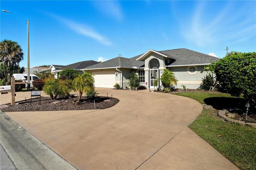 Discover timeless elegance in this well maintained efficiency model, perfectly positioned on a quiet street backed to greenspace in one of Naples’ peaceful communities. Designed for both everyday comfort and effortless entertaining, this residence embodies the best of indoor-outdoor living. From the moment you arrive, the large circle drive offers plenty of parking and front space. Inside, refined finishes abound in this bright floor plan that flows seamlessly to your outdoor retreat. At the heart of the home, a front great room and dining space, doubled with great room off the kitchen. Easily access the private lanai from anywhere in the home to enjoy plenty of outdoor seating. With eastern exposure, mornings are welcomed in soft sunrise. Just a few miles from downtown Naples, minutes from Gulf beaches, close to Marco, shopping, dining, and golf, this location is second to none. Low HOA. Florida Living in Perfectly Located Queens Park.