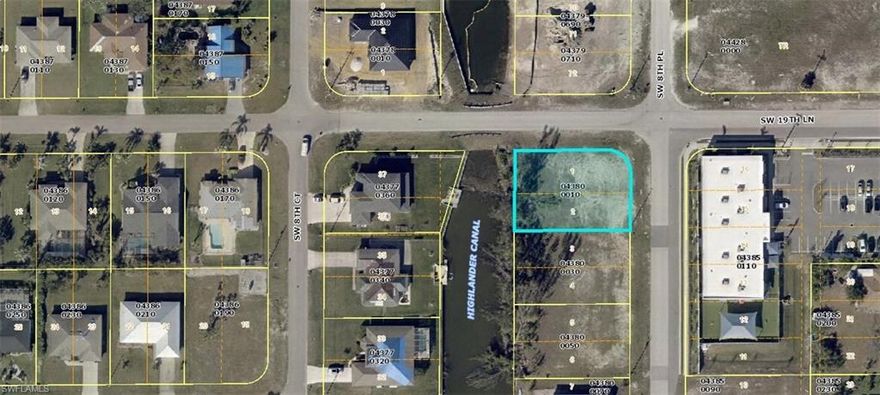 Look what we have for sale a corner lot on this canal and only few hundred yards for this Golf course