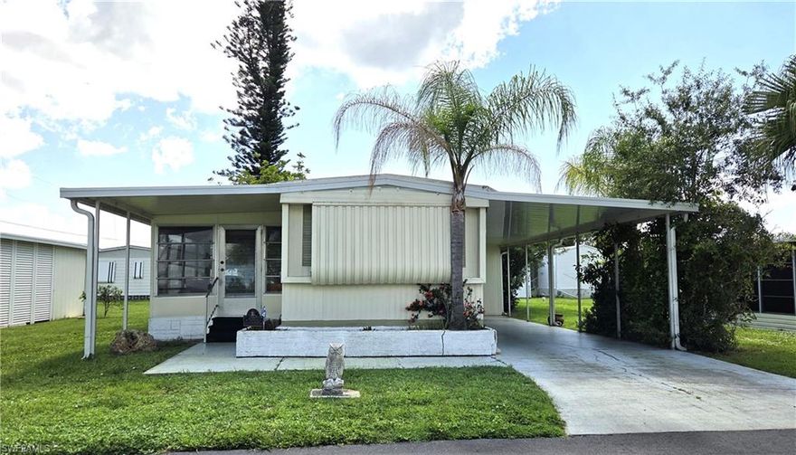 Investor Opportunity! NOW is the time to buy at the BEST PRICE! Renovate & repair this diamond in the rough to your own taste, budget, and timeline! The price reflects the need to replace soft flooring and roof leaks. Property sells AS IS, furnished as seen. Closing may occur at the buyer's preference once Probate is complete. Split-Bedroom floor plan features a full bathroom and a half-bath. Own your land AND this home while you enjoy AFFORDABLE LIVING in the Sunshine State! HOA fee is only $185/month and covers recreation facilities, common grounds maintenance, and trash collection. Walk to the pool & enjoy a people-friendly, pet-friendly 55+ Community with two clubhouses, heated community swimming pool, shuffleboard, ponds, parks, nice landscaping, streetlights, monthly newsletter & year ‘round activities. Low-cost RV & boat storage on-site. Life is good at Lazy Days! A great place to live year-round or as a warm weather getaway.  CASH ONLY