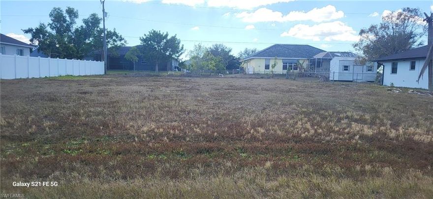 Great opportunity to own your own lot in the city of Cape Coral, ready to build the home of your dreams or an investment property. Submit your offer now before it’s too late!The seller has three additional lots available in the same area, conveniently located near shopping and restaurants.