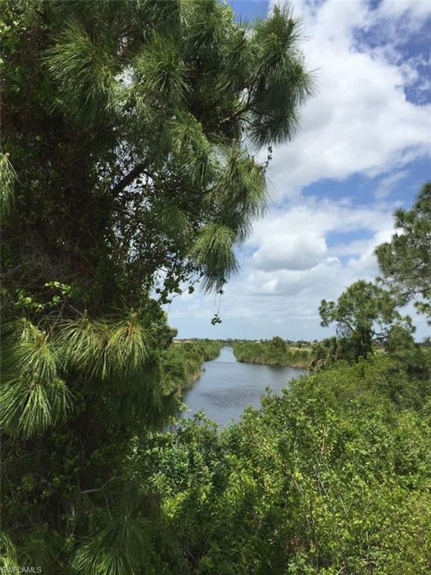VIEW VIEW VIEW!!!  This 13,ooo+ sq ft - Rare "Long view" lot is perfect for your INFINITY POOL HOME!!  This northern exposure lot offers backyard fishing and year round kayaking!! Plus no need for a long expensive seawall! Located in peaceful Burnt Store Area of NW Cape Coral, close to one of the largest full service marinas in SWFL- Burnt Store Marina and Cass Cay restaurant.  Better hurry, a lot with this VIEW won't last long!  Please use directions in listing or on mapquest, GPS may be incorrect.