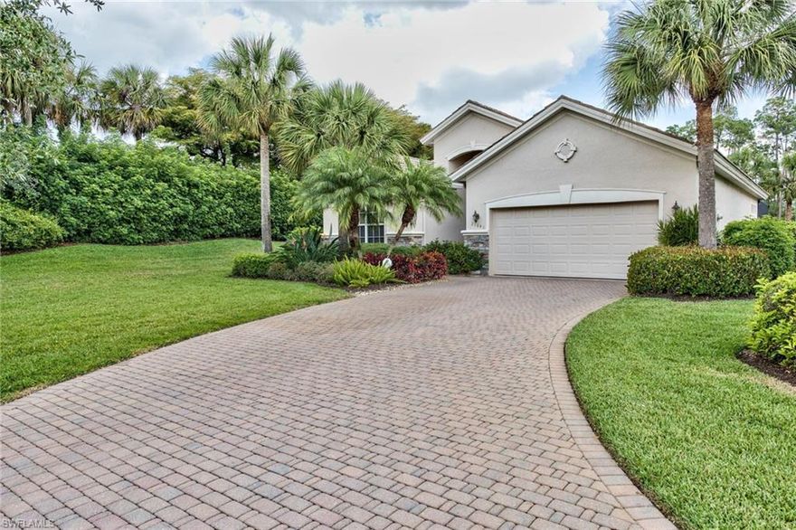 IMPROVED PRICE for this simply STUNNING professionally decorated family home. The Turnstone model offers 3 bedrooms (3rd bedroom is currently being used as a den) plus 2 baths. This great room floor plan is located on a oversized deep lot. It offers a lush preserve and lake view with only one neighbor to the east.  Large lanai with plenty of sun to relax by the custom designed saltwater pool & spa, with extra landscape lighting in the front and rear of home. In addition, the beautiful kitchen was recently updated with brand new quartz countertops, brand new stainless Whirlpool Gold appliances, a neutral back splash and an organic water filtration system.  Tray ceilings, Designer lighting fixtures/fans, neutral paint colors and flooring throughout. Garage provides ample built-in storage cabinetry and HOA includes exterior house painting and roof cleaning. Brand new Super Screen was just installed on the lanai as well.  This home has been meticulously maintained by the original owners and is move-in ready. IT'S ALSO THE BEST VALUE IN SHADOW WOOD AT THE BROOKS!!!