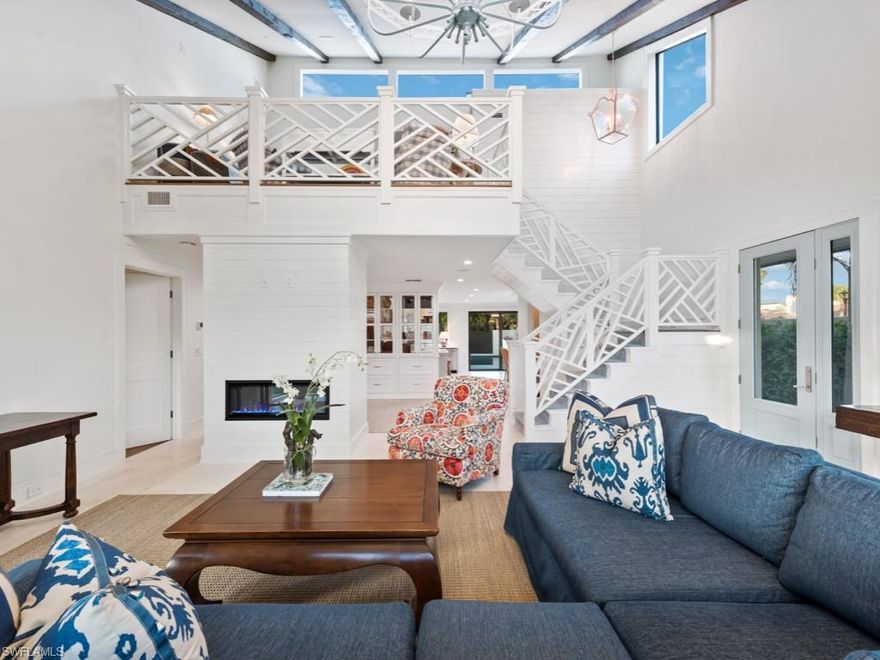 A spectacular opportunity to own the only freestanding home in highly sought after Tierra Mar in premier Pelican Bay. Property has been completely overhauled to perfection.  Four bedrooms with full baths and powder room.  All custom designed and crafted cabinetry/built-ins throughout kitchen, baths, closets, laundry, seating, etc., interior doors 7’. Limestone flooring, Bertazonni appliances, two dishwashers, undercounter appliances, two double stack washers and dryers, whole house sound system, in wall central vacuum, alarm system, pool automation, garage air conditioned. New impact windows & doors, tile roof, HVAC, plumbing, electrical, 500 gallon propane gas, Generac whole house panel, tankless water heater, in wall pest control system, cedar fencing, water softener & RO system, sound insulation, chandelier lift. Exquisitely redesigned exterior with custom fountain and all new landscapes and driveway. All mechanicals have been conveniently relocated to west side of house with room to park your golf cart. Come enjoy this incredible property that is unrivaled in location, walking distance to Waterside Shops and the Naples Artis, a home boasting with luxuries and design throughout!