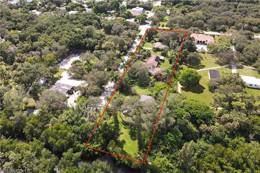 Introducing 1063 Shadowlawn Dr. A rare, nearly 2- acre parcel offering unlimited potential in one of Naples most sought after locations. With RMF-6 zoning permitting up to 11 multi-family residences or 1-9 luxury, single family homes, this property represents a unique opportunity for developers and investors to bring a high-end vision to life!
Situated on a quiet street with creek/river access to Naples Bay, the setting combines natural tranquility with unmatched convenience-just minutes from downtown Naples' world-class dining, shopping and Gulf beaches. Architectural plans are included, providing a head start on designing a bespoke residential community that aligns with the demands of Naples' luxury market. In a market where premium development sites are increasingly scarce, 1063 Shadowlawn Drive stands out as a truly exceptional investment. Whether envisioned as an exclusive enclave of estate homes or a multi-family luxury project, this property delivers the rare combination of location, zoning flexibility and waterfront access.