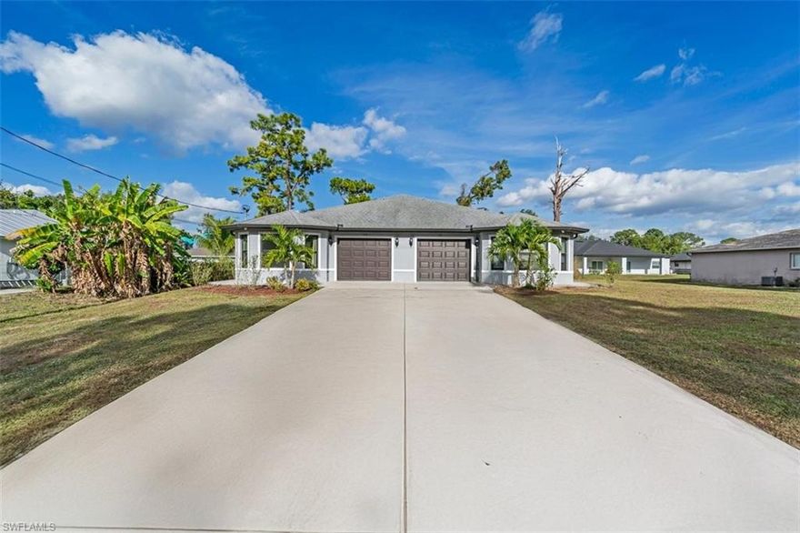 Newly built in 2021, this 3 bedroom, 2 bathroom duplex offers 1,750 sq ft of modern living at 129 Meadow Rd in Lee County. Designed with tenants in mind, the home features a spacious open floor plan, a well-equipped kitchen with dishwasher, and washer and dryer included for added convenience. The primary suite includes a private bath, while the additional bedrooms provide ample space and flexibility. A one-car garage adds secure parking and storage. Conveniently located near shopping, dining, and major roadways. Available for rent—schedule your showing today.