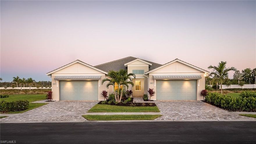 Azure at Hacienda Lakes Baypointe Villa. The Villa Collection offers luxurious single-story homes in a private, gated community close to every convenience you may need. Choose from four unique home designs featuring open floor plans, expansive windows providing an abundance of natural light, and outstanding included appointments, all built with Toll Brothers’ commitment to quality, value, and craftsmanship.

Enjoy the spectacular Southwest Florida lifestyle at the private residents clubhouse with just under 10,000 square feet. Amenities include a state-of-the-art fitness center, resort-style swimming pool, tennis, and pickleball courts, a gathering room with a catering kitchen, and a fire pit with lounge seating.