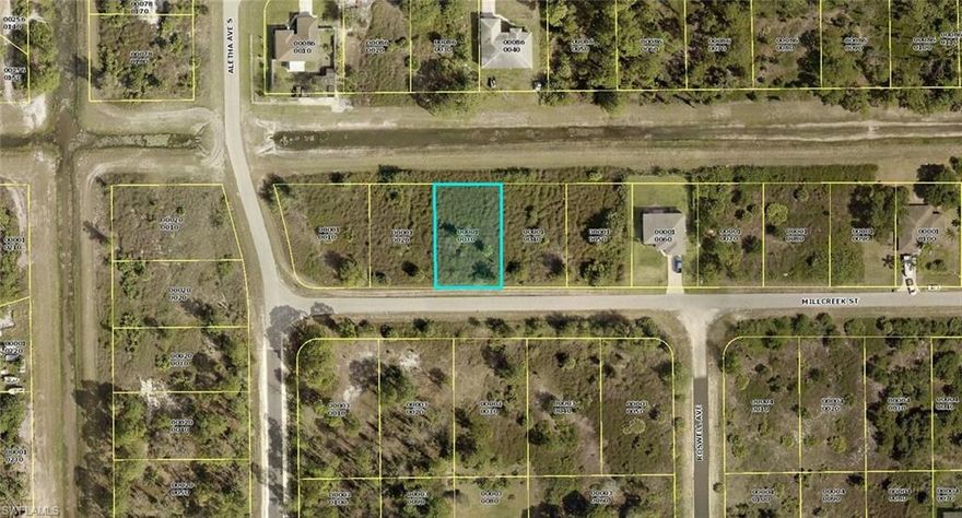 Fun lot with direct access to SR 82. Sits on a canal that is wet during the rainy season so there is extra space in the back yard. Your custom home awaits you on this lot.