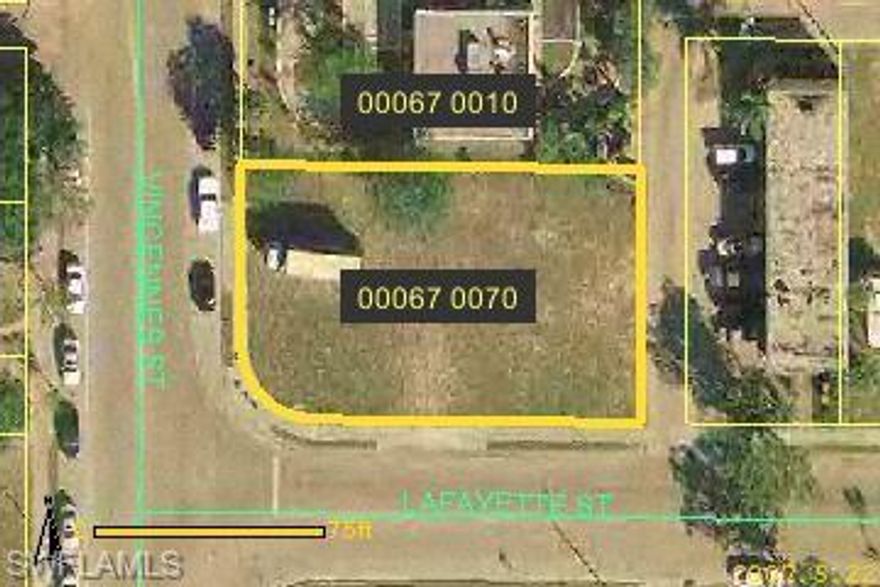 Downtown Cape Coral, one block off of Cape Coral Pkwy. Corner lot with all new brick, decorative pavers on the sidewalks and close to great opportunities in the downtown district. Owner will offer short term financing with 50% down.