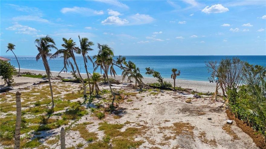 One of the best undeveloped beach front parcels on Sanibel Island, this south-facing lot is west of Rabbit Road in the most desirable section of prestigious West Gulf Drive, known for its exclusivity as well as its ability to watch sunsets over the gulf from your own backyard. With 108 feet on the beach, this wide lot offers the ability to design a home that maximizes the impact of the panoramic views of the gulf. The portion of the lot behind the CCSL has a designated ecozone of E2 / Gulf Beach Ridge with some of the most favorable coverage ratios on the island. On the island's famed Gulf Ridge, the lot's elevations in the building envelope are as high as 9 feet per the 2023 survey. The survey also denotes the lot's allowable coverages are 9,249 square feet for impervious surfaces and 11,099 square feet for total developed area. The owner commissioned soil testing to determine the ideal construction methodology for the location and a construction survey with coverage ratios and site elevations. Both documents are attached for the buyer's convenience, saving time and money.
