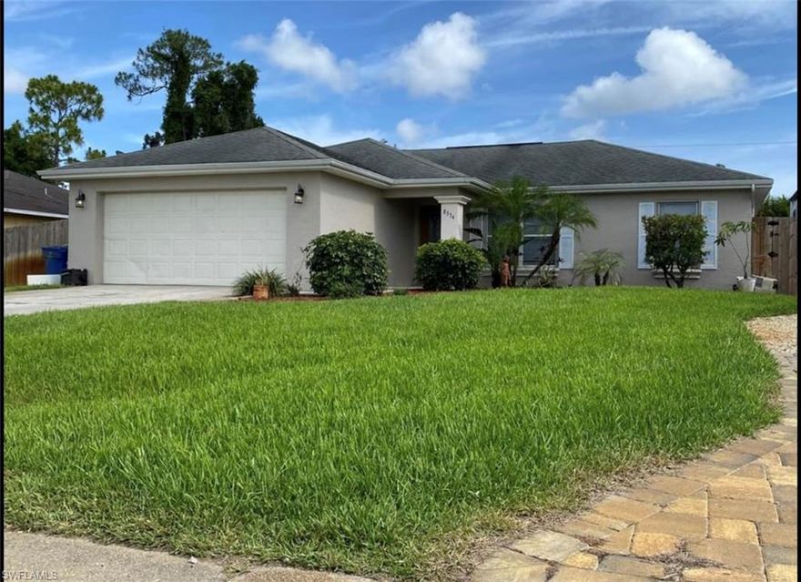 HURRY! This one won’t last! Super clean 3-bedroom, 2-bath, 2-car garage single-family home located in the heart of everything. This beautifully maintained home features solid surface flooring throughout – NO CARPET! Enjoy elegant travertine tile, frameless glass showers, cherry wood cabinetry, and custom closet systems.

The desirable split bedroom floor plan offers privacy and functionality, perfect for families or guests. Step outside to a fully fenced backyard, ideal for relaxing, entertaining, or pets.

Conveniently located just minutes from US-41, Estero Parkway, and I-75, providing easy access to shopping, dining, and beaches.

Pets considered with prior owner approval.
Move-in requirements: First month’s rent, last month’s rent, security deposit, and exit cleaning fee.