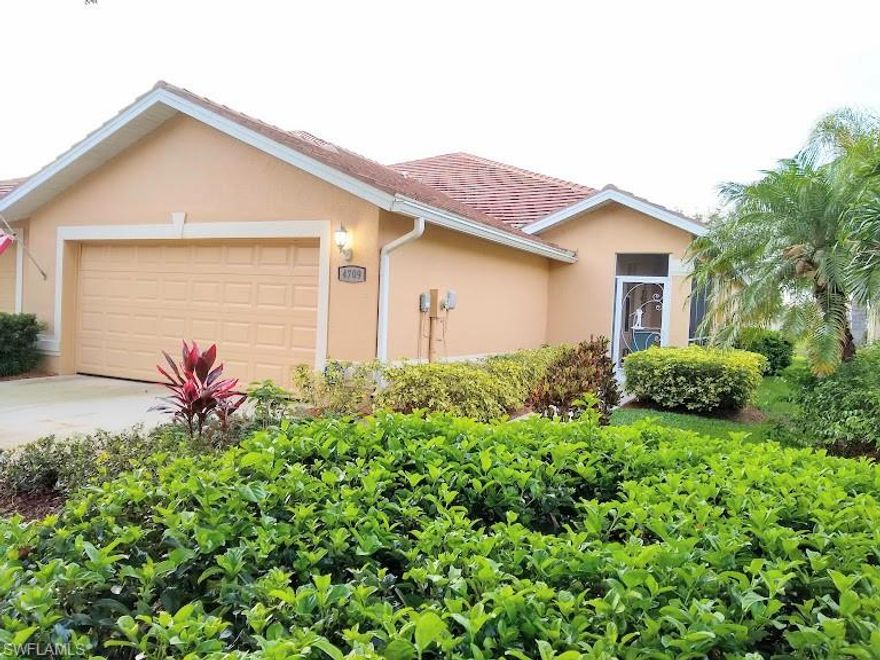 Excellent Move In Condition! Beautiful Lake View Villa with Extended Lanai with Accordion Hurricane Shutters!  Two Beds plus a Large Den, Two Baths, Great Room,Laundry Room and a Two Car Garage! Screened Front Door Entry!  New Refrigerator, Dishwasher, All Faucets are New and Cabinet Handles Upgraded. Designer Decorative Shiplap in Den and Master bedroom. 
Treat yourself by living in this Resort Type Community offering Many Community Amenities: Restaurant and Bar, Gym, Club House w/ TV, Community Pool w/Spa, Tennis & Bocce Courts, Billiards Rm & Card Table! Westminster Golf Community is a Pay as you Play Public Golf Course w/ Putting Green. 24/7 Guard Gated. Community Organized Functions-Lots to do to keep you Entertained! Great for Bicycling. Located on the Ft Myers line. Close to restaurants, shopping; Just 35 minutes to Ft Myers Beach.  CALL TODAY!