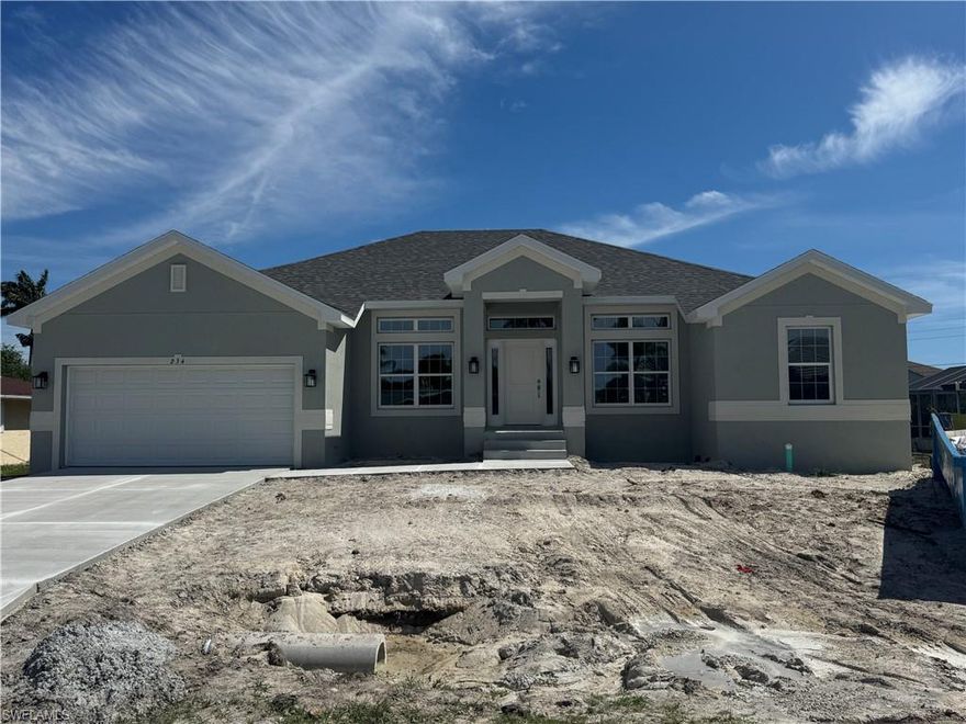 Agents LOVE this floor plan because it is Easy to sell.  Homebuyers love this plan for its functionality. Come find out why this continues to be a Top Seling floor plan! Ask about incentives! This Beautiful New 2169 Sqft 4 bed 2 bath with 2 Car Garage has just come up available! Upgrades Include: Open Floor Plan, Plank Tile- WHOLE HOUSE, Pair of exterior French- Glass Doors leading to 26' x 7' Covered Lanai, Granite Counter tops in Kitchen and Baths, Upgraded Cabinets, Step tray Ceiling in the Primary bedroom living room and dining room, 5FT Tiled Shower ILO of Garden Tub in Primary BTHRM, & Irrigation System. 1 year/2 year/10 year Warranty INCLUDED. *Prices are subject to change at any time*. *MLS Listing Data Subject to Errors & Omissions*