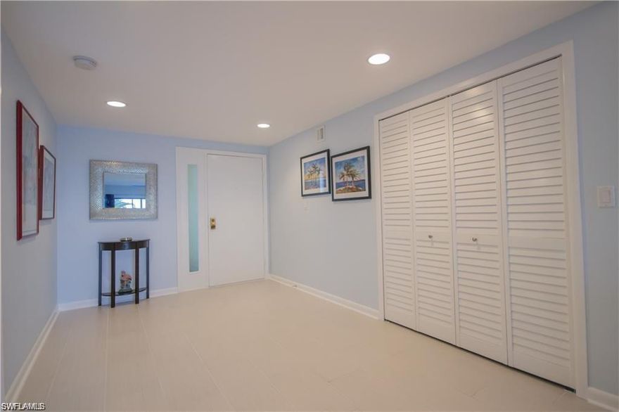 Fantastic 2 bedroom, 1 bath unfurnished unit has a completely custom design and is unlike any unit at Pointe Royale! No expense was spared when the unit was renovated, including the best finishes available. Designed with an open Great-Room concept, the flow of the living area is superb and perfect for entertaining family and friends. The Kitchen is outfitted with Thomasville Cabinetry, Samsung Stainless Steel Appliances, Under Mount Lights and Quartz Counter tops. Gorgeous views of the Caloosahatchee river are found from the Living Room and the Master Suite. YES, right from your bed you get the MILLION DOLLAR VIEW of the River. Pointe Royale offers 24 Hour Gated Security, Pool, Planned Social Activities and is one of the Friendliest "Neighborhoods" you will ever find. The Location is right in the Fort Myers River District, You can walk or take the trolley to Restaurants, Clubs, Shops and even the Edison / Ford Winter Estates. Come be ready to be amazed with this unit as it's truly ONE OF A KIND!