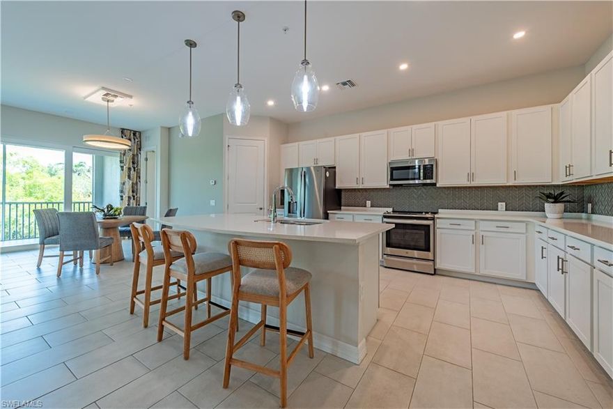 Stunningly furnished (brand NEW) Antilles' Grand Coach Home, 2nd floor Montserrat model, offers large loft space plus 3 bedrooms, 2 full baths, laundry room and a large storage closet. This amazing open floor plan includes solid wood cabinetry and doors, on-trend wide profile ceramic tile in the main areas, Kohler fixtures, stainless kitchen appliances,Quartz counter tops, and custom built closets. Outdoor lanai extends the whole length of the living space and offers tranquil views of the preserve. Home has an attached 2 car garage. This pristine home was a model home currently offered unfurnished.
 The Antilles community offers a 5000 sq ft club house with rich interior space for business and socializing, a fitness club, infinity pool, pickle ball, bocce ball courts, Tiki Hut with Bar, outdoor fire pit, and walking and jogging paths in a gated community. Location minutes away from Isles of Capri and Marco Island and close to 5th Ave. restaurants and shopping.  The perfect combination!

(ATTACHED PHOTOS ARE OF THE MONTSERRAT FURNISHED MODEL. THIS UNIT IS OFFERED FURNISHED)