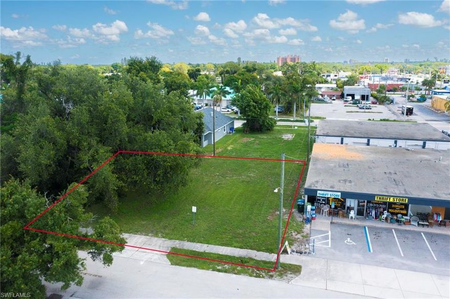 Located in the heart of the City of Fort Myers, this buildable double lot offers an outstanding opportunity for investors and developers seeking well positioned land with strong growth potential. The property allows flexible use and supports densities of up to 16 units per acre, making it suitable for a variety of multifamily, townhome, or mixed use development plans. The parcel is situated within the City of Fort Myers Community Redevelopment Area, an established district focused on reinvestment and urban revitalization. Eligible projects may qualify for grant funding and development incentives through the CRA, creating additional value and improving overall project feasibility. City utilities are in place, and the central location provides convenient access to downtown Fort Myers, major transportation routes, schools, medical facilities, and shopping. With increasing demand for infill development, this site is well suited for income producing residential projects or thoughtfully designed commercial and residential combinations. Whether you envision rental units, a small multifamily development, or a creative live work concept, this property offers the location, zoning flexibility, and city support needed to move your project forward. Opportunities like this are becoming increasingly limited in Fort Myers’ most active redevelopment areas.