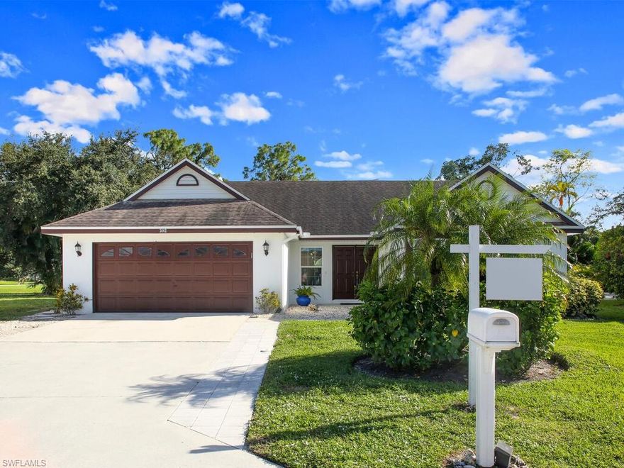 Come visit this beautiful pool home in Queen’s Park with a southern exposure. The community has low HOA fees it is centrally located close to downtown Olde Naples, beaches, shops, and so much more. The highlight of this home is the pool area. Current home owner says its peaceful and relaxing area for them. This home offers three bedrooms and two baths with over 1,800 sqft under air living space. The home has a formal living/dining room, family room, 2 car garage, large lanai, and more. The floor plan offers split bedrooms and high ceilings. A few other updates to mention are updated kitchen and hurricane impact windows.