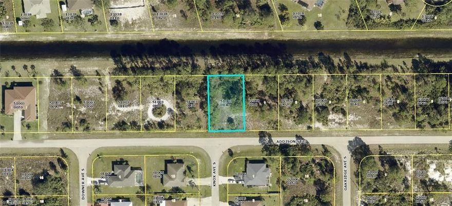 Amazing waterfront lot in Lehigh Acres in an even better location! Located just west of Homestead Road just minutes to State Road 82. This convenient location will make commuting around SW Florida a breeze! This lot has close proximity to Mirror Lakes Elementary School and East Lee County High School. Veterans Park and Recreation Center with amenities like basketball courts, pickleball courts, and playgrounds. NO HOA, NO CDD, NOT in Flood zone, many new development is going up in the area, taxes are low, buy now before price goes higher and build later. 527 Addison ST E, is also available to be purchased together as a package deal. Make an offer today!