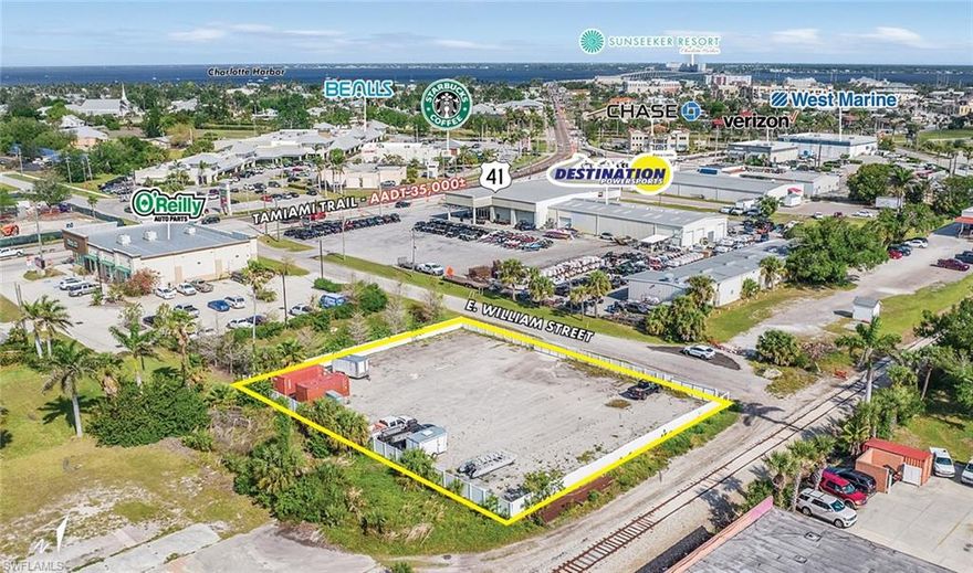 This centrally located commercial lot in the City of Punta Gorda presents a versatile opportunity for a variety of uses. Currently serving as a short-term storage site, the property provides immediate functionality while retaining flexibility for future development. With convenient access to I-75 and US-41, it offers excellent connectivity. The lot is well-suited for constructing a commercial building and features ample space to accommodate additional outdoor storage or parking, tailored to specific business needs. Surrounded by a blend of established businesses and emerging development, this property stands out as a practical and adaptable choice for investors or owner-occupiers seeking a functional commercial site in a prime location.