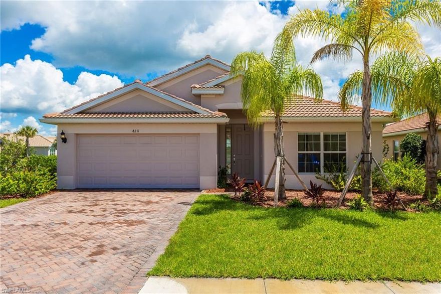 Gorgeous single family home. Just built in 2017 & move in ready!!! Situated in Emerson Park at Ave Maria. Beautiful open back yard with lots of room to play. Emerson Park has one of the lowest HOA fee in Ave Maria. The city features: Publix supermarket, dining, fitness center, water park, tennis courts, A rated school district, play area, Softball Field, 8 Bocce Ball Courts, Walking/Running Trail, Amphitheater, Picnic Pavilions, Dog Park, Restrooms, Concession Stand, Fitness and Resort-Style Pool, Cascading Spa, Water Volleyball Area, Water Aerobics Area, Four 25 Meter Lap Lanes, Interactive play Features, Open Tube Water Slide, Enclosed Tube Water Slide, Beach Volleyball Court.