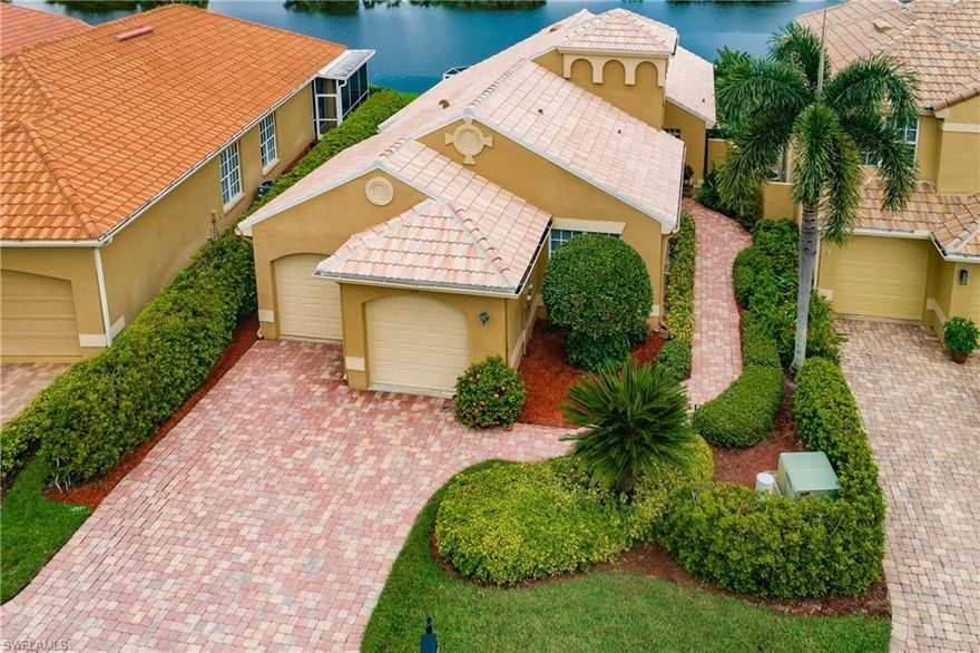 Clean  2+ Den single family in Vineyards/San Miguel community in Naples.  Freshly painted, New tile roof 2022, HVAC 2020. Both with transferrable warranties. This cute neighorhood with 28 homes is a quiet place to enjoy your lovely lake view from your lanai, main bedroom and the greatroom! The community is scheduled for new exterior paint in first quarter of 2023. Buyers will get to select their own colors from the approved color pallet! 
This home is a great location with close Dining, Shopping, Medical Center, Hospital & Emergency Room, Gym, Walgreens and Publix. Jump in the car for a short ride to one of Naples great beaches! Easy access to I -75 and RSW airport. 

The  Vineyards Country Club  is a private membership club with 2 championship Golf courses, Fitness/Wellness Center, Pool, Spa, Tennis courts, Restaurants, etc. Visit https://vineyardscountryclubnaples.com/membership/ for more info.

HOA fees include Lawn and  Landscape Maintence, exterior painting the home and roof cleaning. Fiber Optic integration, Internet & carrier class telephone services included in Association Quarterly fees.