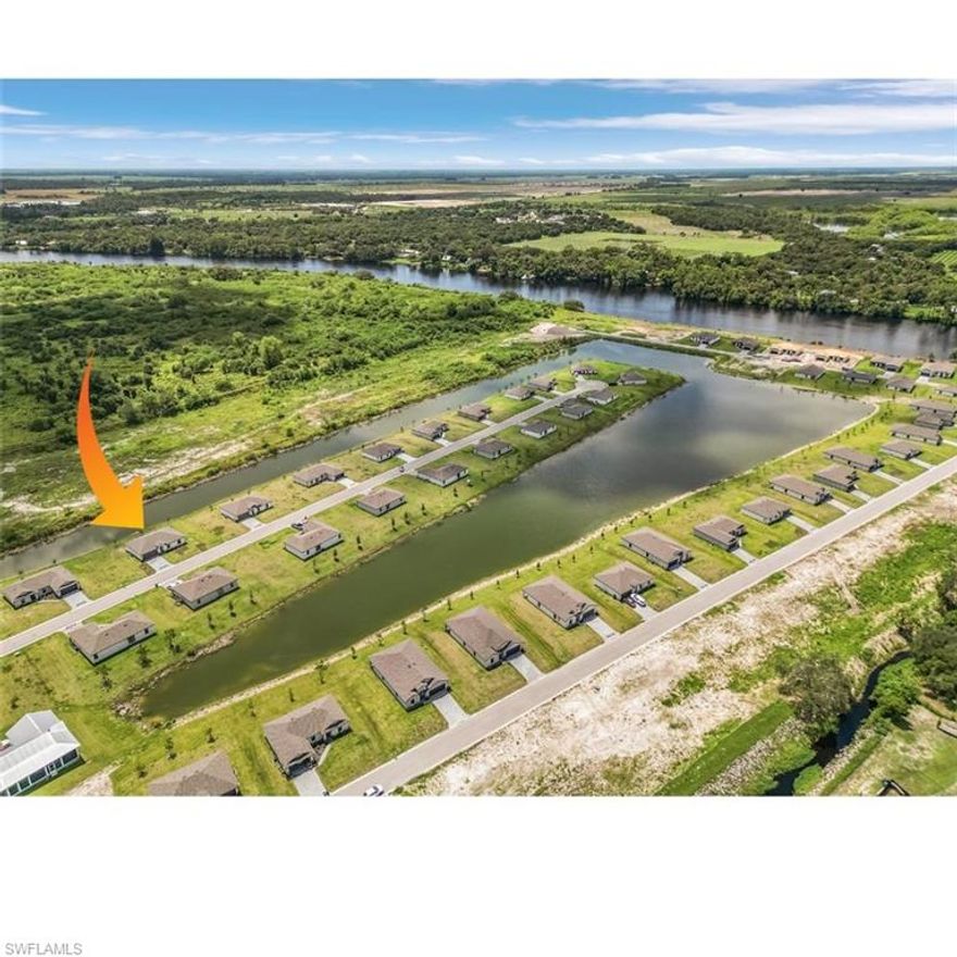 Welcome to this beautifully designed, energy-efficient waterfront home located at 821 Gen Chesty Puller Court in LaBelle, Florida. Offering serene views of a picturesque 10-acre fishing lake, this property is perfect for those who appreciate nature, tranquility, and modern comforts. 
The home features 3 spacious bedrooms and2 elegant bathrooms. The open-concept living area is bathed in natural light, creating a bright and welcoming atmosphere. Hurricane impact PGT windows provide peace of mind and added security, while also contributing to the home’s overall energy efficiency.

The large lot offers ample outdoor space for relaxation, gardening, or entertaining, while the breathtaking lake views provide the perfect backdrop for enjoying peaceful moments by the water. Whether you're an avid fisherman or simply enjoy the calm serenity of lakeside living, this home is sure to impress.

Living in Liberty Shores means enjoying a safe, friendly, and quiet community with a strong sense of neighborhood. The area’s low traffic, well-maintained surroundings, and welcoming atmosphere make it an ideal place to call home.