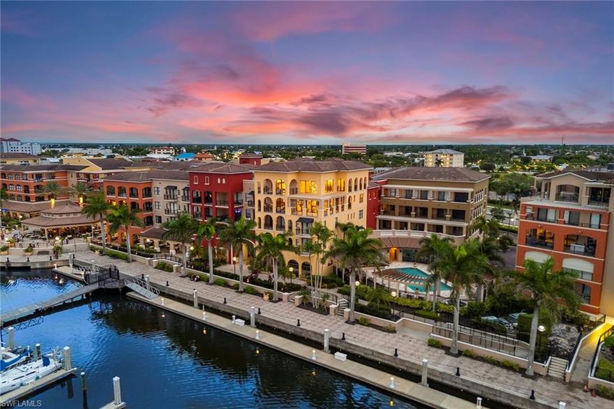 One-of-a-kind penthouse living on Marco Island. A residence unlike any other, this is the only two-story penthouse condominium on Marco Island, offering a lifestyle that lives like a private home. Encompassing the fourth and fifth floors of The Esplanade, Penthouse 402 is framed by walls of glass that bring in the outside, showcasing remarkable views of Smokehouse Bay from every angle. No detail was overlooked in a redesign by Driftwood Build, where modern craftsmanship meets timeless luxury. This three-bedroom, 3.5-bath residence blends striking design with everyday comfort. The first floor unfolds with a grand living and dining space anchored by a chef’s kitchen featuring a bold 13-foot quartz island, Wolf and Sub-Zero appliances, double ovens and custom cabinetry. Two en-suite guest rooms offer privacy and style, while the floating maple staircase leads to a spectacular upper-level retreat. The second-floor primary suite, nearly 1,000 square feet, delivers ultimate privacy. Highlights include engineered white oak flooring, a custom walnut-paneled wall, a built-in 74-inch linear fireplace, a private wet bar and an expansive lanai perched over Smokehouse Bay. The spa-inspired bath is adorned with Italian marble, a standalone soaking tub, double shower, dual 74-inch vanities with quartz counters and a custom California Closets walk-in. Additional features include luxury designer lighting, bespoke finishes throughout, impact-rated doors and windows, two deeded garage spaces and private storage. The Esplanade’s resort-style amenities complement the home’s elegance with vibrant marina views, dining and shopping just steps away. This penthouse is more than a residence, it’s a statement of rarity and refinement.