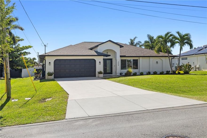 PRICE REDUCED TO $543,000 — Fully Renovated Coastal Farmhouse Pool Home in Cape Coral
This is the one buyers have been waiting for — and the numbers prove it. Offered at $543,000 with over $150,000 in documented improvements, a resort-style heated saltwater pool, and full impact protection, this is unquestionably the best value in its class right now.
Attention agents — aggressively repositioned and ready to move. This immaculate 3 Bed + Den, 2 Bath pool home offers over 2,200 sq ft of upgraded living in one of Cape Coral's most strategically located and fast-growing corridors. Show it once and your buyers will understand why.
The open split-bedroom floor plan delivers outstanding functionality with both living and family rooms, a separate dining space, and seamless indoor/outdoor flow — ideal for full-time residents, seasonal owners, or investors. The interior has been completely transformed with porcelain wood-plank flooring throughout, fresh paint, updated lighting, shiplap accents, and a beautifully remodeled kitchen featuring marble countertops and stainless appliances (2024). The primary suite features a fully renovated en-suite bath and a true private retreat feel.
Over $150,000 in recent improvements — documented and transferable:
2021 roof (transferable warranty) | 2024 impact windows and doors | 2020 A/C with new coil (2024) and bi-annual maintenance contract | 2024 garage mini-split | 2025 attic insulation + commercial-grade water heater | 2024 whole-home water filtration | 2025 exterior repaint (Sherwin Williams Emerald series) with new soffits and gutters | 2024 professional landscaping | 2023 6' PVC fence | 2025 city-water irrigation overhaul | 2025 high-end Maytag washer/dryer.
Resort-style outdoor living includes a heated saltwater pool with sun shelf, water feature, screened paver lanai, updated pump motor, new screens, and baby gate — private, quiet, and built for year-round enjoyment.
Location is a genuine asset: Walk to Joe Stonis Park (pickleball, tennis, walking paths, playground). Less than a mile to Matlacha's Art District. Minutes to Burnt Store boat ramp, Pine Island, shopping, dining, and Sirenia Vista Park. Positioned directly near the future Seven Islands Project — a strong lifestyle address and a compelling long-term growth play.
Key buyer highlights:
NEVER FLOODED | Transferable flood insurance | City water & sewer | Energy-efficient upgrades throughout | Partially furnished — negotiable | True move-in-ready condition
At $543,000 this home is priced to create immediate action. Show with confidence.