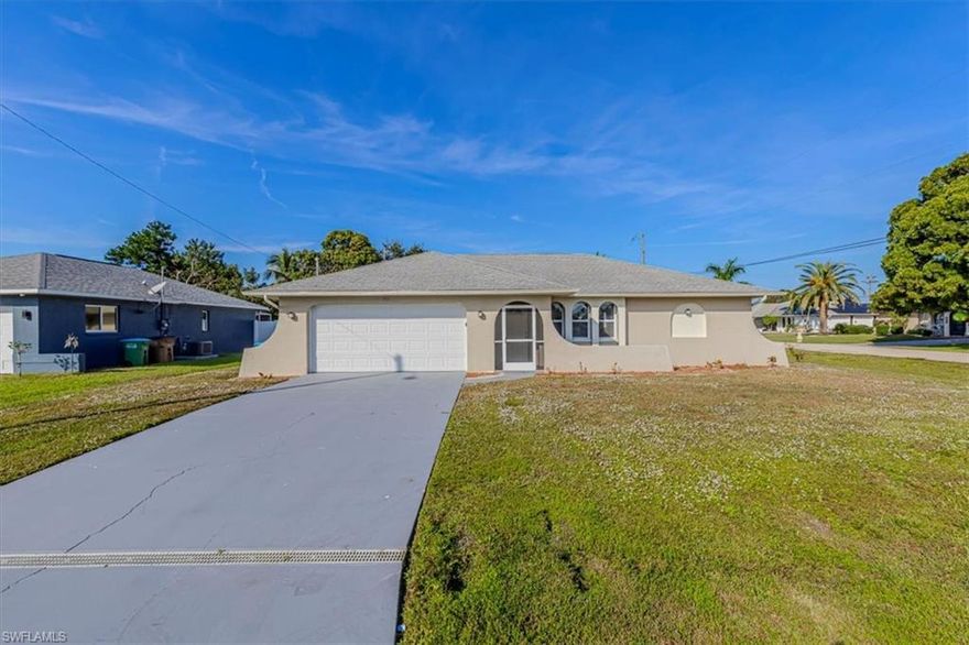Located at 713 SE 35th St in Cape Coral, this well-maintained home offers a functional layout, natural light, and a location that delivers both convenience and flexibility. The open living space creates an easy flow between the main living areas, making it ideal for everyday living and hosting.

The kitchen is designed with practicality in mind, offering ample cabinet space, clean sightlines to the main living area, and a layout that works well for cooking and entertaining. Large windows throughout the home bring in abundant natural light and create an inviting interior.

Outside, the spacious backyard provides room for a future pool, outdoor entertaining space, or expanded living area. The lot offers privacy and opportunity for customization to suit a wide range of lifestyles.

Centrally located near shopping, dining, schools, Downtown Cape Coral, and major access routes to Fort Myers, this home offers convenience without sacrificing privacy. Plus, with no HOA and not located in a flood zone (buyer to verify), this property stands out as a smart option for both homeowners and investors.

Whether you're searching for a primary residence, seasonal property, or income-producing opportunity, this home presents strong value in a highly desirable area.