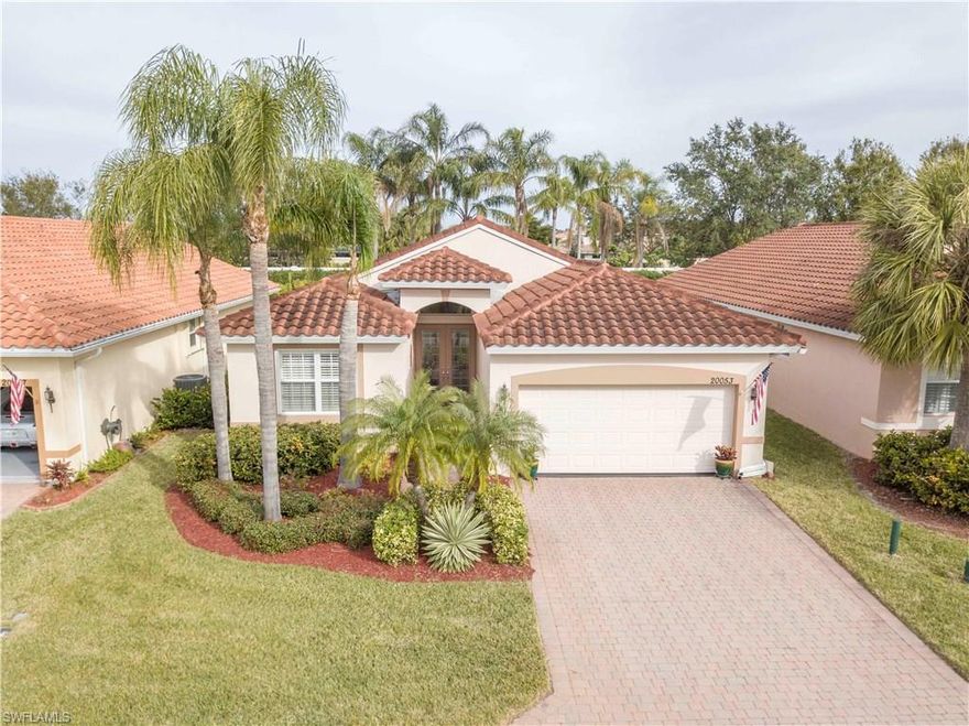 Move in Ready, Beautiful Remodeled Kitchen & Master Bath, Stainless Steel Appliances in Kitchen. Plantation Shutters Throughout. Recently Painted, Immaculate, 2 Bedrooms Plus Den, Aruba Model, With Vaulted Ceilings in the Living Areas. A/C 6 years old & Hot Water Heater 1 1/2 Years Old. 2 Decorative Glass Front Doors, Make This Home Light & Bright. Enjoy Peaceful Time on the Oversized Enclosed Lanai. Don’t Miss the Garage, Speckled Epoxy Finished Floor, Newly Installed Storage Racks and an Extra Refrigerator, Plus More Storage Cabinets are being Included. Accordion & Manual Hurricane Shutters on all Windows and Doors.  This home is located on a Quiet Cull-De-Sac. Just Steps to the Amazing Amenities at Cascades. Indoor and Outdoor Pool with Waterfall Connecting the Two Pools and a Spa. Exceptional Tennis Program with 6 lighted Tennis Courts and Bocce Ball. The Clubhouse has Fitness Center, Saunas, Billiards, Hobby Room, Library/Media Room, Card Rooms and a Grand Ballroom for Parties & Entertainment. There is a Social Director on Staff. 15 Minutes to the Airport. Low HOA Fees. Cascades is a 55+ Community. The Dining Room Chandelier Does Not Convey. Being Sold Partially Furnished.