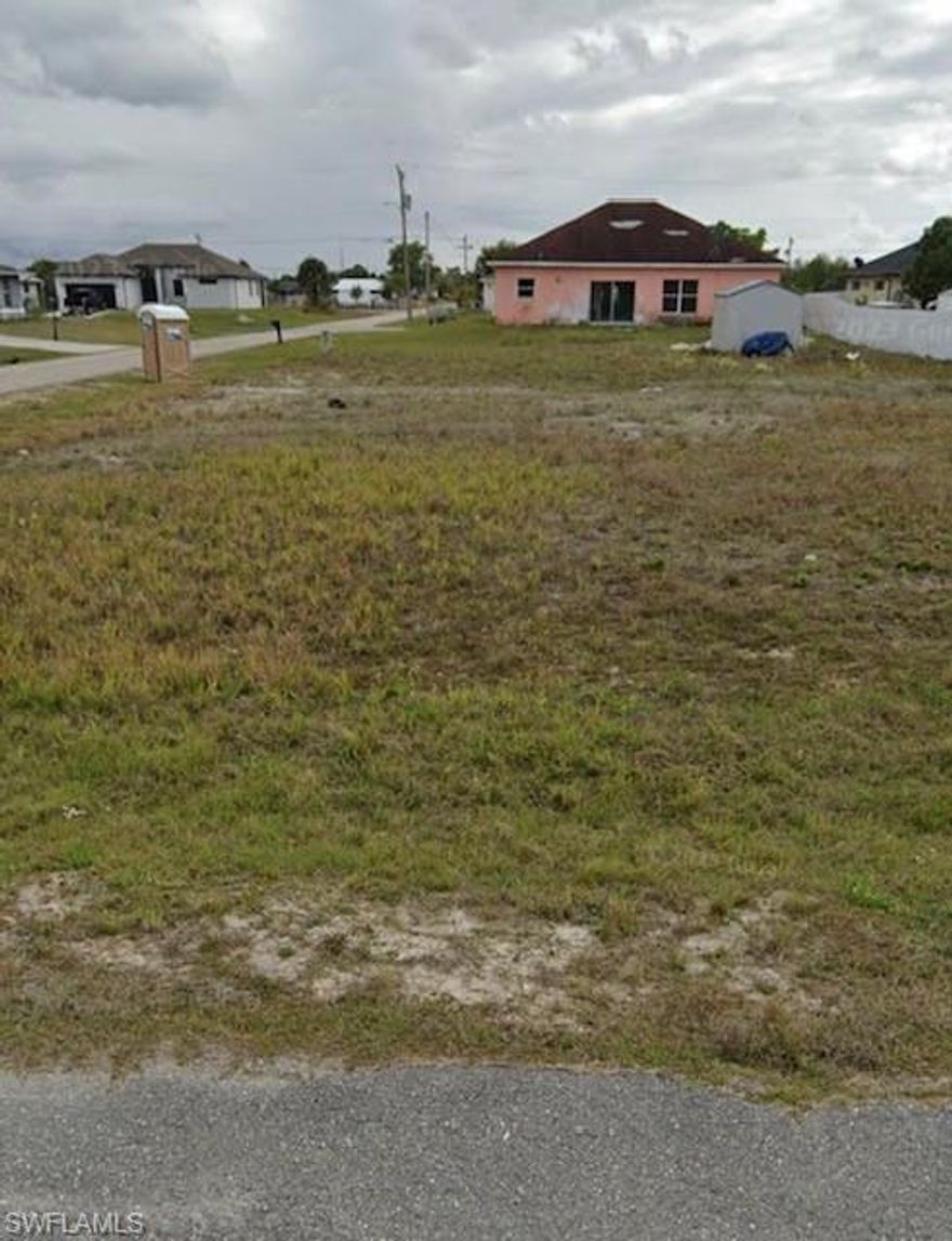 You won’t find a better lot and location! This cleared 1/4 acre lot in the popular West area of Lehigh Acres. Corner lot on a paved road with plenty of new construction in the surrounding area. Save thousands on clearing costs as this is ready to go! The lot is very close to Gunnery Blvd and Lee Blvd. for easy access. You can enjoy many activities within a short drive such as… Shopping, JetBlue Stadium (Home of the Red Sox spring training), Hammond Stadium (Home of the Twins spring training) and Fort Myers Beach. Also for added convenience, Southwest International Airport is quick drive away! Don’t miss out, get your offer in today before this one is gone!