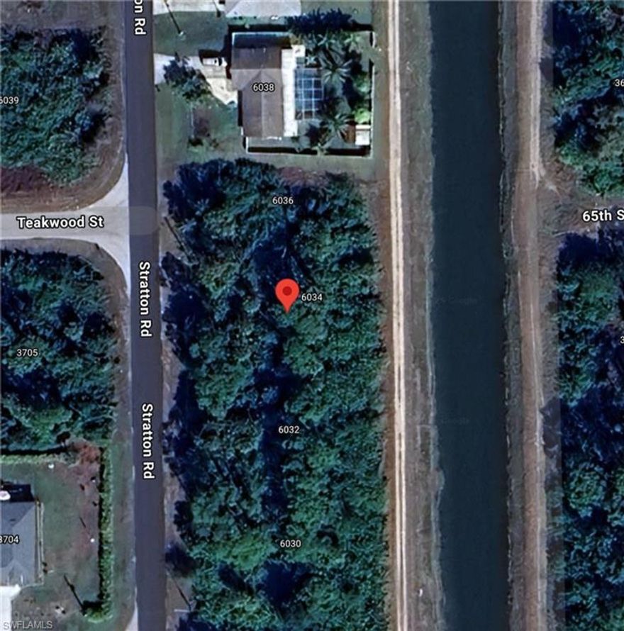 Waterfront lot in one of the fastest growing areas in Fort Myers.

Huge wide views in back yard. 

2 lots side by side, are both available -  6032 and 6034 Stratton

New construction going up all around.