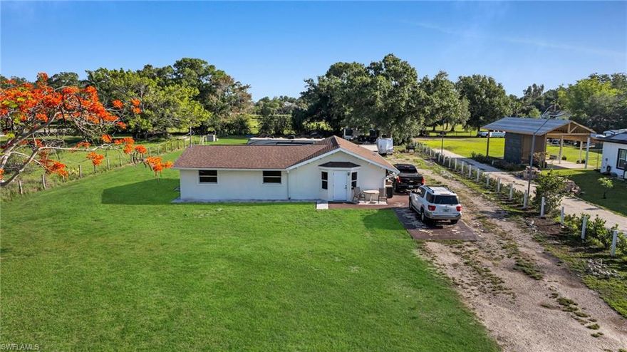 Don’t miss this rare opportunity! Nestled on a generous 0.87-acre lot, this charming 3-bedroom, 2-bathroom home offers space, comfort, and versatility. As a huge bonus, the RV conveys with the property—perfect for travel lovers, guests, or even extra rental income. Enjoy wide-open outdoor living with room to grow, entertain, or simply relax in your private slice of paradise!