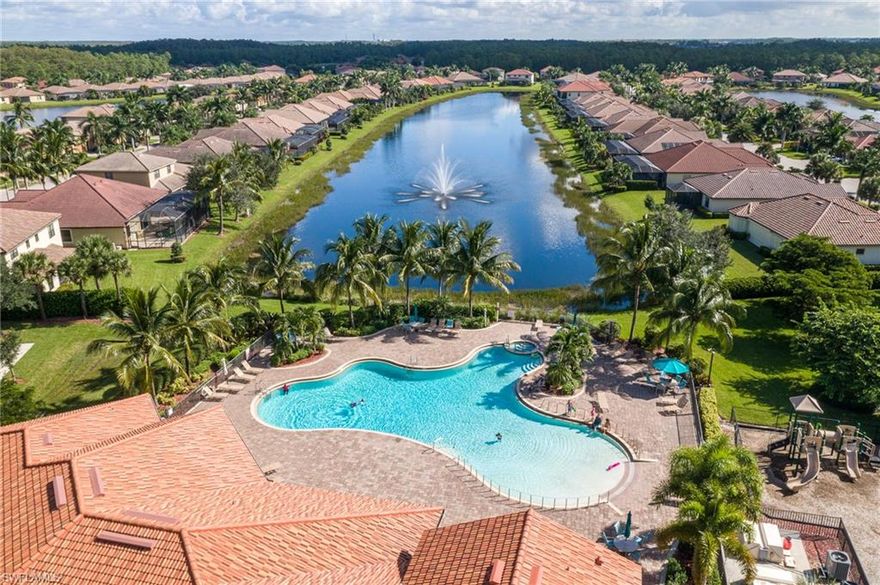 This home is Florida living at its best. Minutes to RSW Airport, Gulf Coast Town Center, Bell Tower, and so much more. Home has 4 bedrooms and 3 full baths. Large master suite w/ his and her walk-in closets & oversized soaking tub. One of the other bedrooms is an ensuite or 2nd master with split bedrooms. Desired open floor plan with granite countertops and stainless steel appliances. Newly painted and carpet in bedrooms. Your outdoor living space with lanai is great when you are in your pool or the Hot tub that overlooks the preserve. This makes for the perfect outdoor entertaining when your family and friends visit. Let everyone feel like they are at your own personal resort.  Added value with in the community includes resort style pool, fitness center, playground, basketball courts, clubhouse for entertaining needs & tennis courts within walking distance from property.