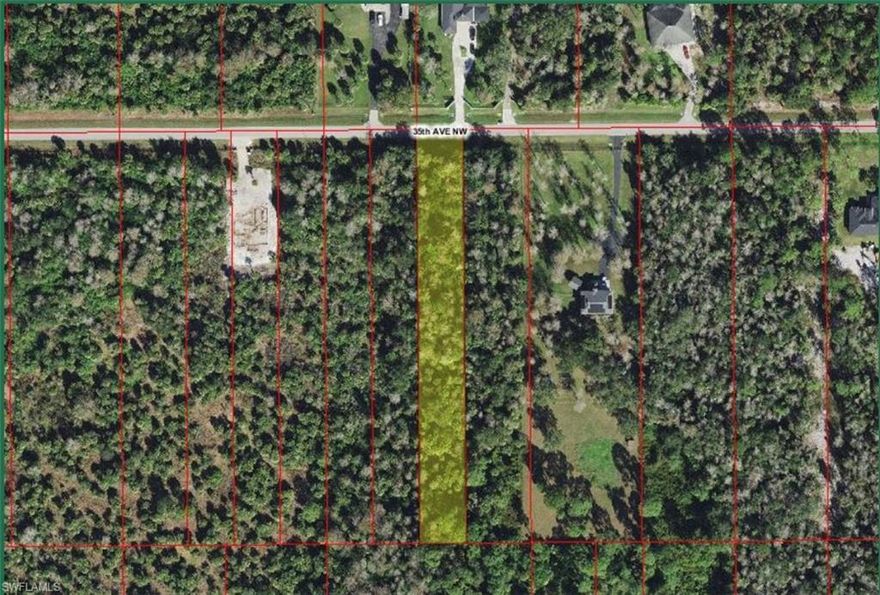 Golden Gate Estates off 35th Ave NW, Naples, FL. Excellent location, east of Wilson Blvd. Beautiful 1 1/4 acre lot, very peaceful and charming, No HOA Fees. Close to restaurants and shopping. Bring ALL offers!