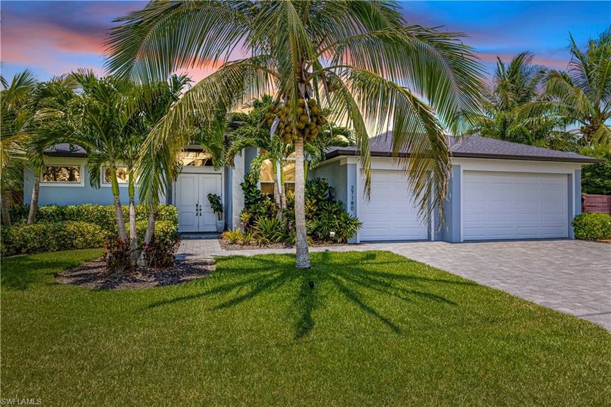 Welcome to your private tropical oasis in the heart of Bonita Springs! Nestled on an oversized lot along the serene Imperial River, this beautifully maintained 3-bedroom + den, 2-bath home offers 2,044 sq ft of stylish indoor-outdoor living and is available for turnkey furnished short or long term lease. Built just 6 years ago, the home features porcelain tile throughout, an attached 3-car garage, and a bright open layout designed for comfort, entertaining, and relaxation. The gourmet kitchen boasts granite countertops and overlooks the spacious living and dining areas, while the versatile den with a Murphy bed provides the perfect space for a home office or guest room. Step outside to your own tropical retreat, complete with a heated saltwater pool and spa, lush bamboo landscaping for privacy, an in-ground fire pit, and a private dock, ideal for launching kayaks, paddleboards, or simply soaking in the peaceful river views. Not to mention the custom outdoor shower built into a tree and the lush backyard with endless possibilities. Ideally located within walking distance to Riverside Park, the new Sugar Shack, Rooftop at Riverside, & the beach just 5 miles away. Enjoy quick access to shopping, dining, RSW International Airport, and I-75. This one-of-a-kind home is a true showstopper, perfect for those who love outdoor living and Florida’s natural beauty.