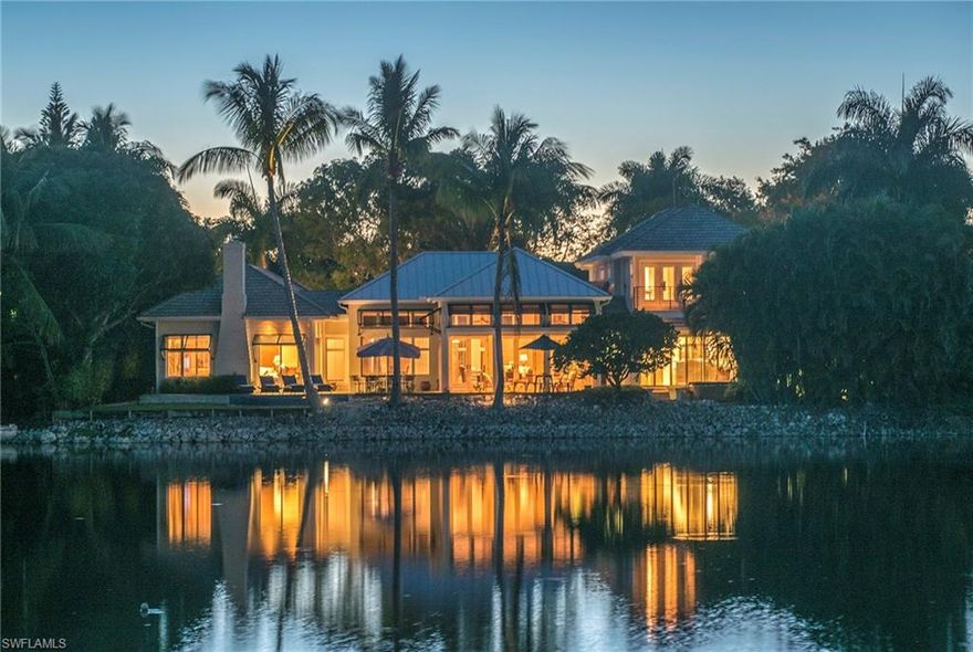 One of the most tranquil settings in all of Naples! This Beautiful lakefront home with golf course views put an emphasis on the Naples Lifestyle. Situated on one of the 
quietest tree lined streets in Coquina Sands, this home is a must-see! This spectacular home offers a well thought out floor plan, open 
gourmet kitchen, formal and informal dining areas offering perfect space for entertaining. Walls of french doors off both the great room and 
family room fill the space with light and lead directly out to the sprawling outdoor living area. Enjoy sprawling lake views from every room. 
Quality and detail are evident throughout. Walking distance to Naples beaches and Lowdermilk Park. Just a short drive to Downtown Old Naples.