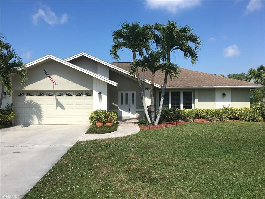 PERFECT LOCATION!  Close to everything.  Shopping, restaurants, beach, theater.  Beautiful three bedroom, two bath home with a private pool area.  New tile, granite counter tops, custom cabinets, two car garage, in a highly desirable neighborhood.