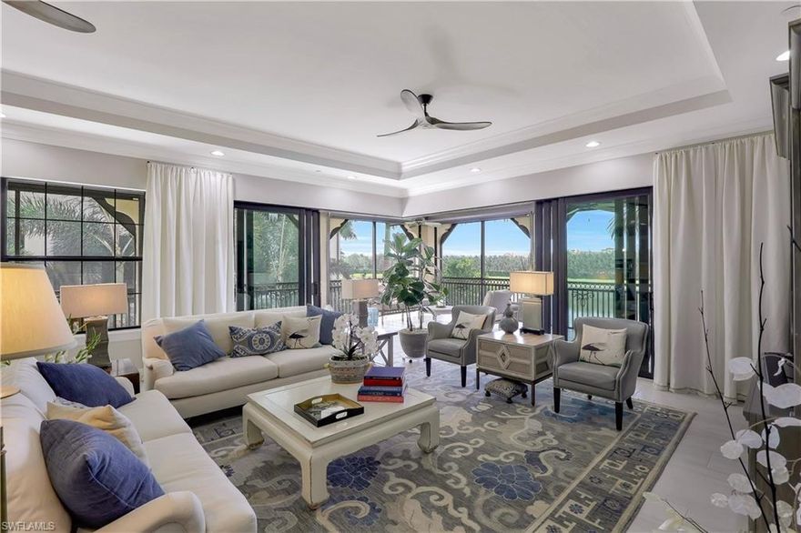 Carrara is the best in class at Talis Park for easy living! Built by WCI, this home offers fantastic waterviews, tropical palm trees and amazing sunsets. BEST LOCATION IN TALIS PARK!! This home is a short walk to the CARRARA RESIDENT RESORT POOL, the grill and entertainment bar and the award-winning clubhouse, golf, tennis, bocce, a fitness center, spa, several dining venues, dog parks, and so much more!