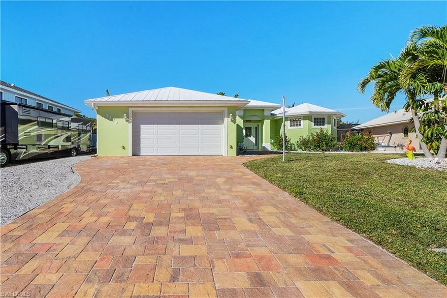 Captivating 3/2 Direct Gulf Access Pool Home located in desirable Charlotte Shores in Bokeelia. Built in 2015, this custom built home boasts a gourmet kitchen including custom cabinets and stainless steel appliances. Other features are tile flouring and plantation shutters in every room. The master bedroom has a trey ceiling, and the spacious master bath has his and her custom sinks and walk through shower.  Exterior features include pavers in lanai and driveway, metal roof, and dock and 8,000# boat lift.
Enjoy the astonishing wildlife viewing and incredible fishing right in your own back yard.   
This private community has its own marina and boat launch, and is close to a 16 mile bike/hike path.
Don't miss out on this beautiful property!