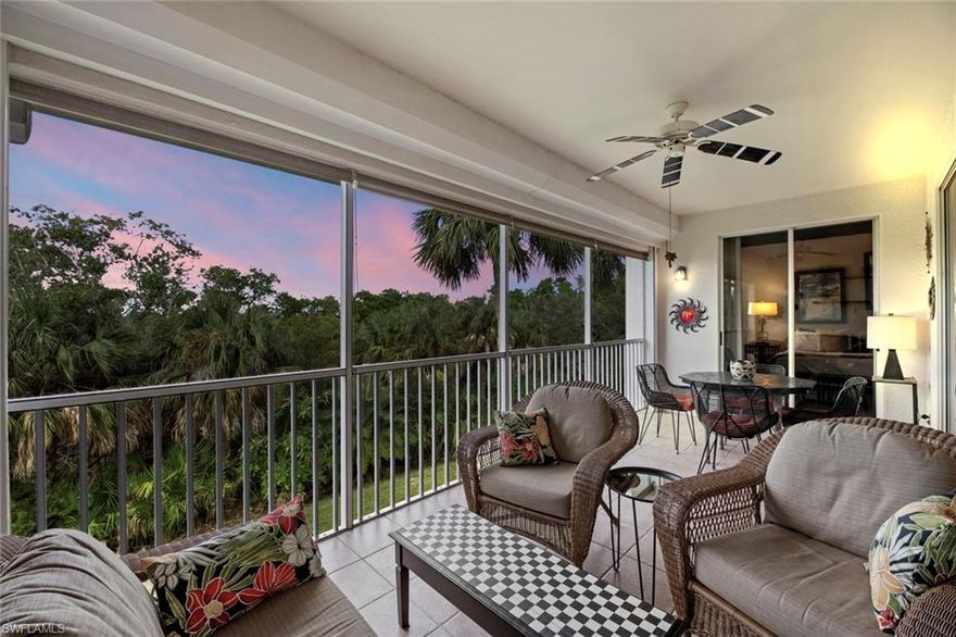 Welcome to your new piece of Paradise. 3 bedrooms plus dining room (currently being used as a den) and
2 beautiful bathrooms. A perfect blend of comfort and beauty. Step inside to find open and spacious living areas flooded with natural light and serene peaceful preserve view. Beautifully decorated and offered "Turnkey" so ready to move right in! The kitchen boasts beautiful white, Maple wood cabinetry w/granite countertops and amazing custom pantry. Plantation shutters, tile floors in living area, carpet in bedrooms, luxury vinyl planking in the entry way & stairs matching perfectly. Large primary suite and thought-out upgraded bathroom. Rest easy knowing there's plenty of storage, attached garage, newer HVAC, water heater & so much more. Bay Pointe offers its own clubhouse, resort-style pool, spa, and fitness center, ensuring endless leisure options.Bonita Bay residents enjoy a private beach club with in season shuttle service, bocce, pickleball, 3 parks including kayak/canoe park and so much more. Optional Bonita Bay Club memberships offer 5 golf courses, championship tennis & pickleball programs, swim complex, state of the art fitness center, spa & clubhouses.