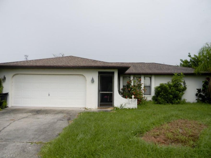Don't Miss This Great Opportunity To Purchase A 3 Bedroom/2 Bath/2 Car Garage Home In Lovely Cape Coral, Florida.  This Home Would Make A Wonderful Home To Fix Up And Live In All Year Round Or Rent It Out For A High Demand Cash Flowing Investment Home.  This Home Needs A Little TLC, But Has A Lot Of Potential.  This Home Is Located Near Stores, Restaurants, Schools, Parks, Golf Courses, Shopping, Boat Ramps, And Of Course Those White Sand Beaches Of The Gulf Of Mexico!  Call Today For Your Private Showing!