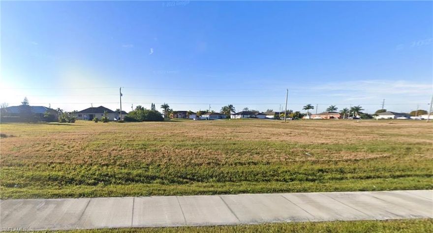Also Zoned Commercial. Build to suit - Residential, Commercial or Professional/Residential. Beautiful Oversized .37 acre lot in Cape Coral, FL. Buyer responsible for confirming zoning and building qualifications. Built to Suit in the fastest growing town in Florida. Close to shopping and dining. Boating and Beaches minutes from this location. 30 Min to Punta Gorda Airport. 45 Minutes to Fort Myers Airport. 25 Minutes to Downtown Cape Coral.