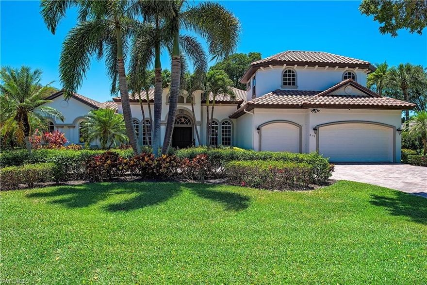 Nestled within the exclusive Pinecrest enclave of prestigious Pelican Bay, this sophisticated two-story estate showcases over 4,245 square feet of refined living space with 5 bedrooms plus a den and 4.5 baths. Blending timeless elegance with modern luxury, the residence has been extensively updated with high-end finishes and a thoughtfully designed layout ideal for both relaxed living and effortless entertaining. The expansive kitchen is a chef’s dream, appointed with top-of-the-line appliances, abundant cabinetry, and a spacious center island that opens seamlessly to the living and family rooms—each with direct access to the screened lanai and the serene outdoor oasis featuring a heated pool and spa. The first-floor primary suite is a private sanctuary with dual walk-in closets, a sitting area, and a spa-inspired bath with dual vanities, a soaking tub, and a separate shower. A dedicated den with custom built-ins offers flexible space for a home office or library, while a generously sized upstairs guest suite provides comfort and privacy for visitors or extended family. Additional features include impact-resistant glass throughout, a central vacuum system, a three-car garage with ample storage, and new HVAC systems and water heater. As part of the prestigious Pelican Bay community, residents enjoy unparalleled amenities including private beachfront access with two exclusive beach clubs, beachfront dining, tennis, pickleball, a state-of-the-art fitness and wellness center, kayaking, and miles of scenic walking and biking trails—all just moments from the luxury shopping and fine dining of Waterside Shops and the world-class performances at Artis—Naples.