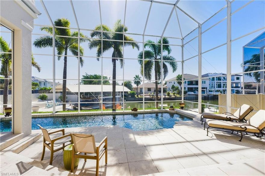 The waterfront home you’ve been waiting for has finally arrived! Welcome to your dream residence in the prestigious, resort-style Conners at Vanderbilt Beach community. This stunning custom-built, turnkey single-family home—constructed in 2008 and located on Seabee Ave—offers luxurious living at its finest. 
Featuring 4 bedrooms, 6 baths, and a spacious 3-car garage with abundant storage, this home is truly move-in ready. It’s a boater’s paradise with a private dock, a 20,000-lb custom lift, and direct Gulf access—perfect for your boat, jet skis, and endless waterfront adventures.
Relax and entertain across multiple expansive outdoor living spaces, or enjoy your private pool and spa overlooking breathtaking canal views.
Step inside through the grand 2-story foyer and experience the elegance of polished marble floors, luxury furnishings, high-end finishes, and designer lighting. The main floor includes a beautifully appointed primary suite with an opulent bathroom, an open dining area, and inviting living and family rooms.
The second floor offers three additional bedrooms, a spacious family/game room with sound-system prewire, a formal office featuring two Murphy beds for visiting guests, and a huge balcony/terrace with areas for dining, lounging, and sunbathing.
The open-concept kitchen is both stylish and functional, showcasing timeless granite countertops, a luxury gas cooktop, and premium appliances.
All of this is just a short walk from Vanderbilt Beach, La Playa Beach & Golf Resort, The Ritz-Carlton, Delnor-Wiggins State Park, and Mercato.