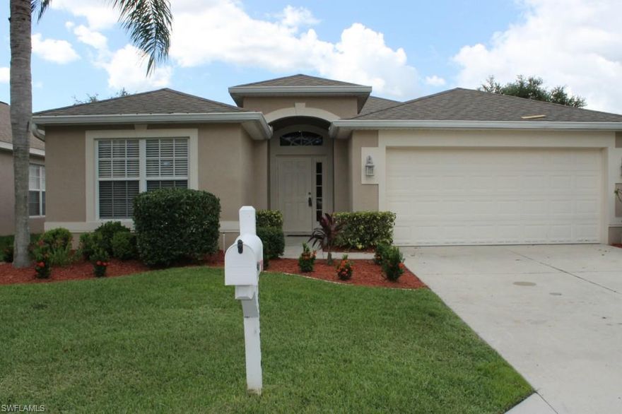 Look no further – this is your next home! This light, bright and move in ready Danforth Lakes home is the perfect home for the seasonal resident or growing family. Enter through your foyer with a formal dining room that opens up into the great room. Kitchen boasts raised cabinets with newer appliances and pendant lighting. Lots of natural light give this home a true Florida feel. Newer carpet in main living area and tile in the wet areas – both have just been professionally cleaned. Looking for storage – the large two car garage will provide extra storage space. Plenty of space in your backyard for BBQ’s or just enjoying the Florida weather. Come see what Danforth, a community with low HOA dues, has to offer you!