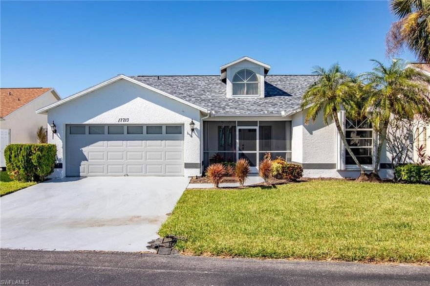 Picture perfect (A) plus location on a quiet street in the heart of the community, a very short walk to to clubhouse. The home is situated on the golf course with a spectacular water view! Sabal Springs is rich with amenities including; pool, spa, community center, library, hobby area, exercise facility, golf, tennis, restaurant and much more. This beauty has a new roof Spring of this year as well as the AC unit. Won't last please insist that your realtor makes your appointment today.