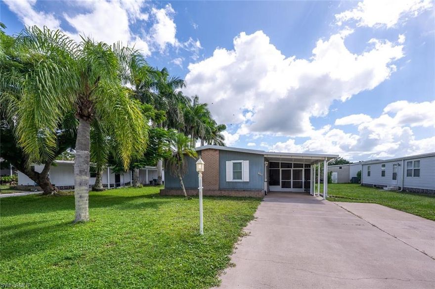 Priced right, and great value for this 3bed/2bath home, with concession at closing.  Welcome to 130 Grassy Key Lane in the vibrant 55+ community of West Winds Estates, where you not only enjoy a wonderful home but also own the land it sits on. This inviting THREE bedroom, 2 bath residence offers approximately 1,248 sq. ft. of living space with desirable features throughout. Own your own land!
Step inside to find a bright and open floor plan with vaulted beamed ceilings in the main living area, creating a warm and spacious atmosphere. The home boasts reinforced tile flooring with added crack suppression support, ensuring both style and durability. The large screened lanai provides the perfect spot for relaxing or entertaining year-round, while an indoor washer and dryer (just 2 years old) adds modern convenience. A storage area and shed offer extra functionality.
Recent updates including a new HVAC compressor and fan (1.5 years old) plus a new electric system with updated meter and breaker panel installed within the last few years.
Living in West Winds Estates means enjoying an active, amenity-rich lifestyle. The community features a newly redone pool, clubhouse, pickleball, tennis, bocce, shuffleboard, fitness center, basketball, billiards, and so much more. All this in a prime Naples location just minutes from Gulf beaches, shopping, dining, and entertainment.
Don’t miss your chance to enjoy the best of Florida living in a community designed for connection, activity, and fun.